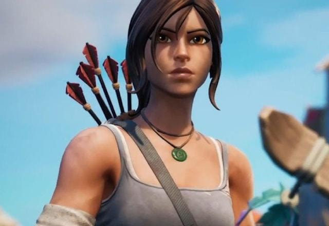 Lara Croft em Fortnite