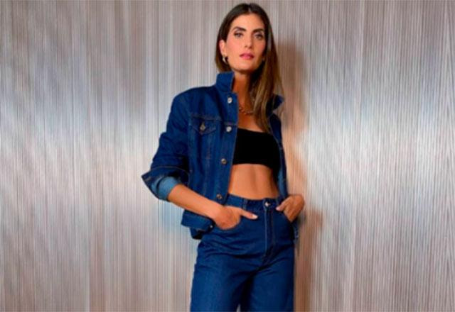 Isabella Fiorentino com conjuno jeans