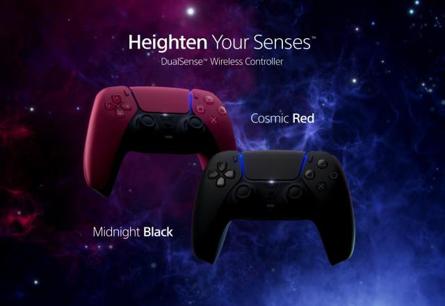 Novas cores do DualSense do PlayStation 5.