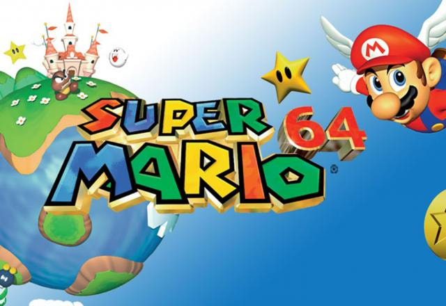 Imagem de divulgação de Super Mario 64 na loja da Nintendo.