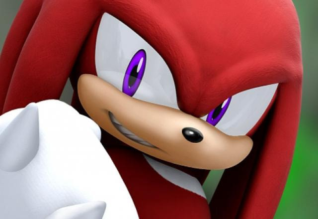 Imagem de Knuckles em jogo da saga Sonic.