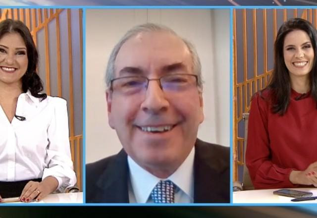 Eduardo Cunha é entrevistado por Roseann Kennedy e Débora Bergamasco