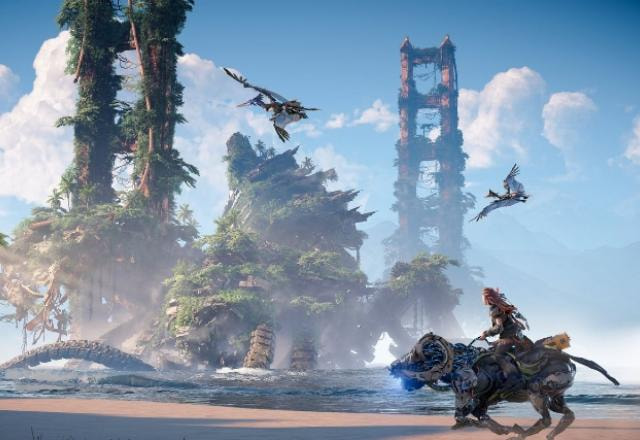 Imagem do trailer de Horizon Forbidden West.