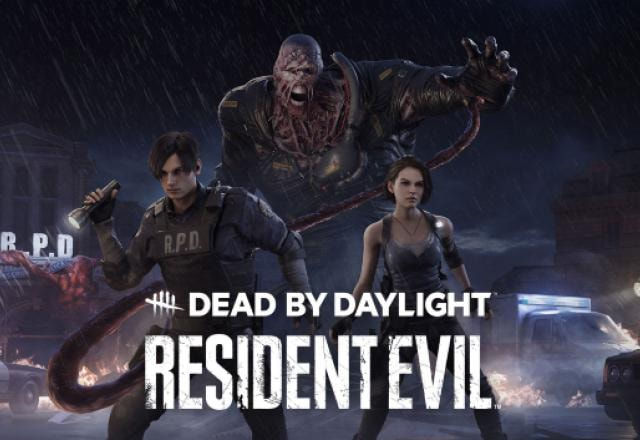 Imagem promocional do crossover de Dead by Daylight com Resident Evil.
