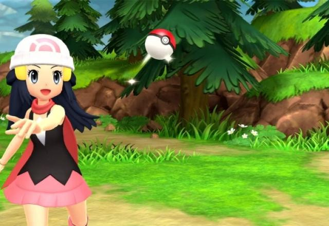 Personagem feminina de Pokémon Brilliant Diamond e Shining Pearl.