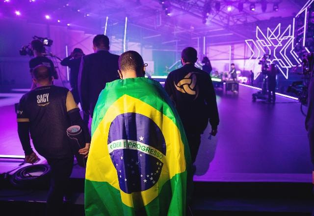 Equipe da Team Vikings chegando ao stage do Masters Reykjavik.