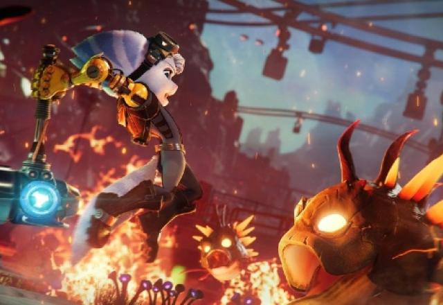 Rivet, nova personagem de Ratchet and Clank: Rift Apart.