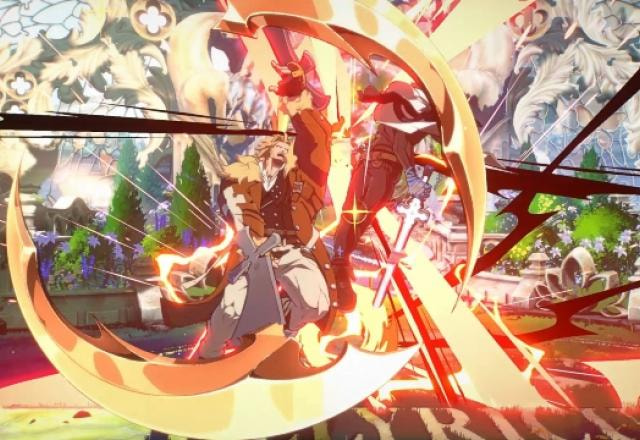 Imagem da gameplay em Guilty Gear Strive.