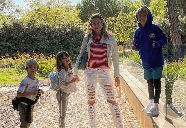 Luana Piovani e os filhos