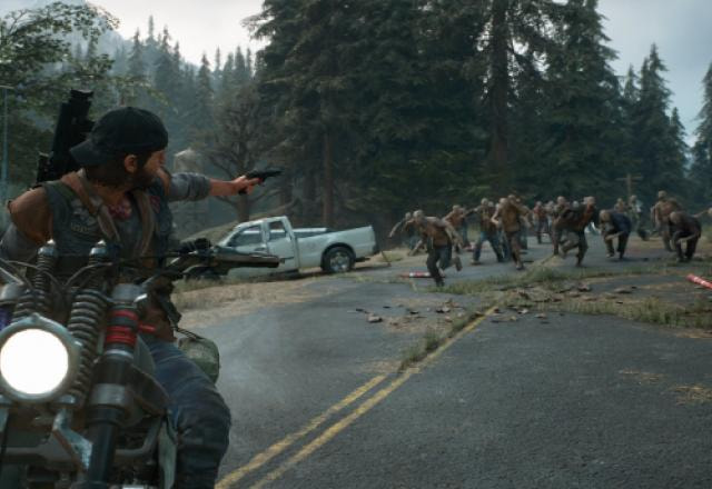 Imagem promocional de Days Gone, jogo da Sony que foi lançado para PC.