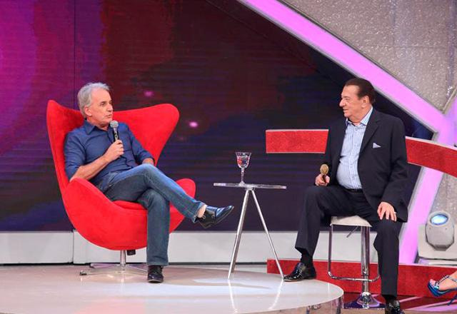 Raul Gil com Otávio Mesquita