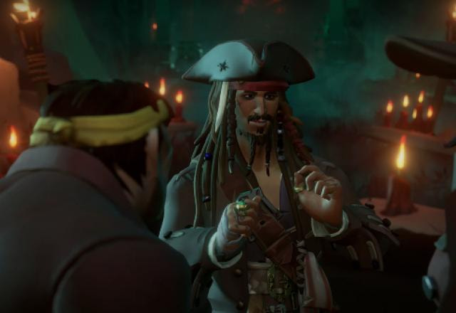 Imagem do trailer de Sea of Thieves.