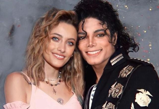 Projeção de como seria uma foto atual de Michael Jackson e Paris Jackson