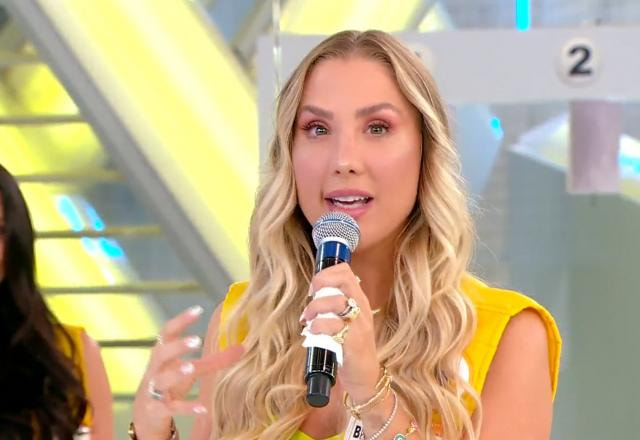 A assistente palco Bruna Manzon