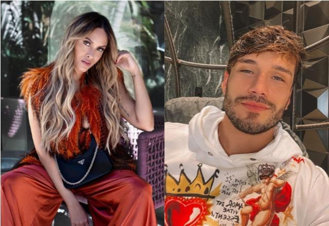 Sarah Andrade à esquerda e Lucas Viana à direita
