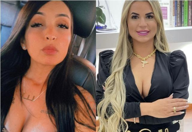 Evelin Gusmão à esquerda e Deolane Bezerra à direita