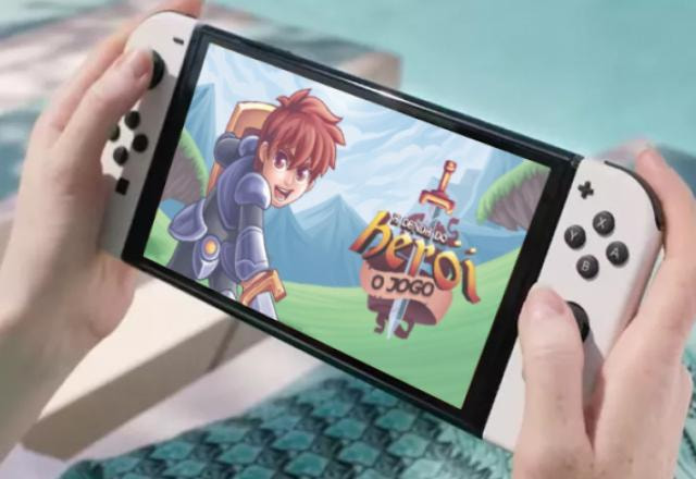 Imagem promocional de A Lenda do Herói no Nintendo Switch