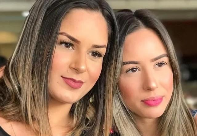 Pamella Holanda e Brenda Holanda posam para foto