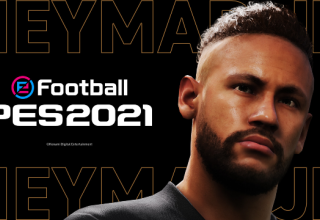 Imagem promocional de Neymar no PES 2021