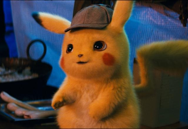 Imagem de Pikachu no live-action Detetive Pikachu