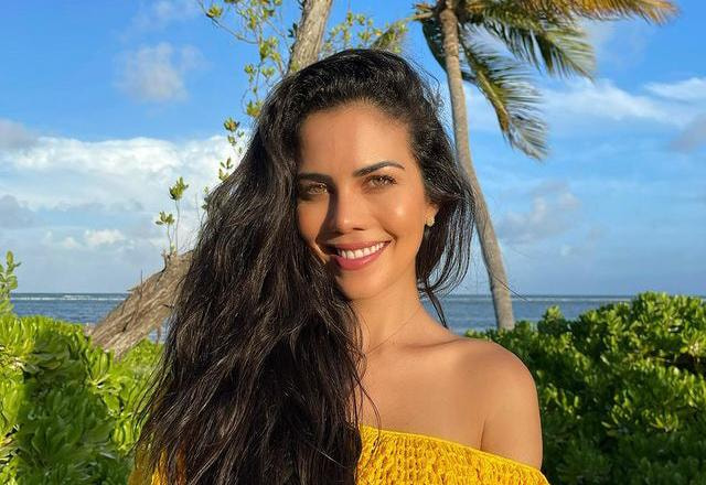 A apresentadora Daniela Albuquerque