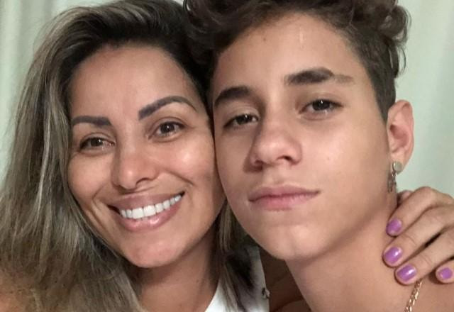 Walkyria Santos e o filho, Lucas Santos