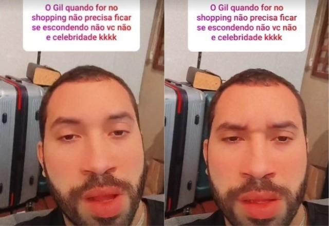 Gil do Vigor responde comentário negativo nos stories do Instagram