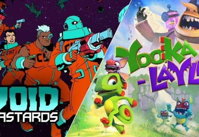 Imagem promocional de Void Bastards e Yooka-Laylee