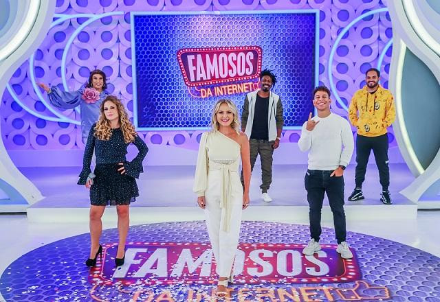 Eliana e os jurados deste domingo do Famosos da Internet