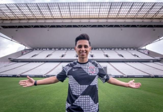 Nobru no estádio do Corinthians