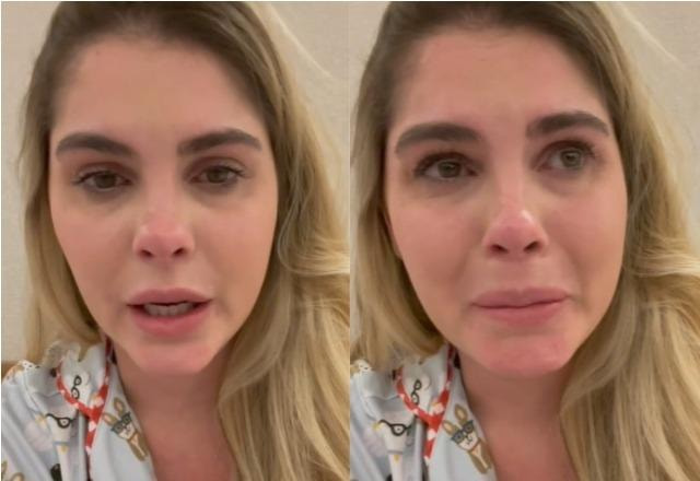 Bárbara Evans chora ao falar sobre fertilização in vitro