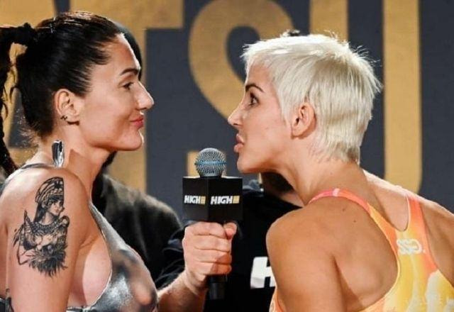 Lutadoras polonesas se encarando