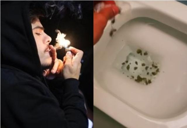Thomaz Costa grava vídeo jogando maconha na privada