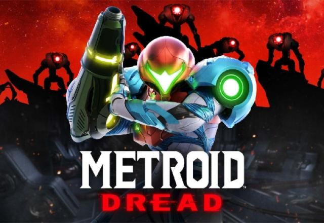 Imagem promocional de Metroid Dread.