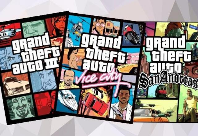 Capas de GTA 3, Vice City e San Andreas