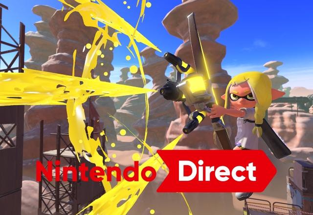 Imagem promocional de Splatoon 3, jogo presente no Nintendo Direct