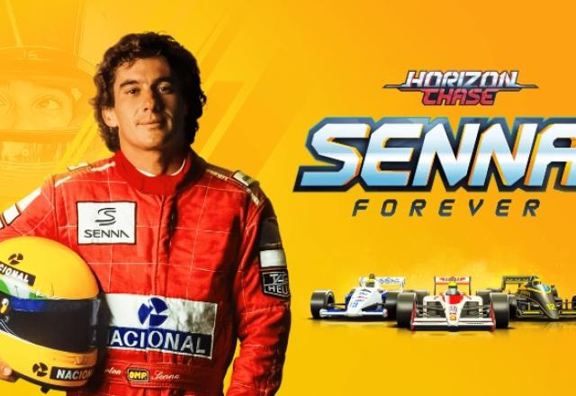 Imagem promocional da DLC Senna Forever de Horizon Chase Turbo