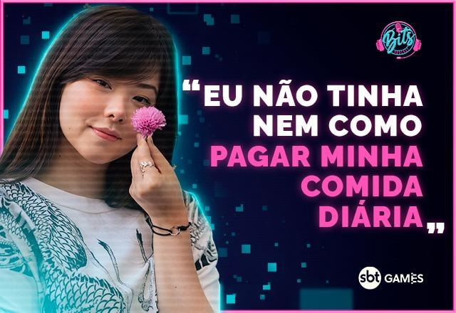 Mayumi em conversa com os apresentadores