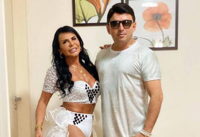 A cantora Gretchen e o marido, Esdras de Souza