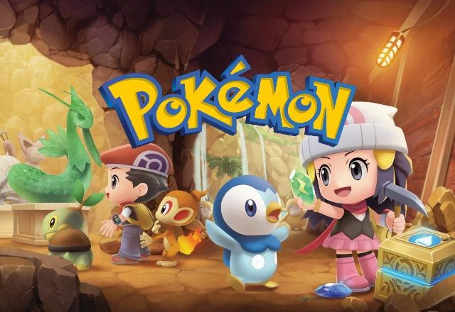 Imagem promocional de Pokémon Brilliant Diamong e Shining Pearl