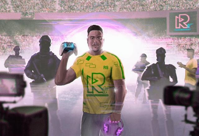 Imagem promocional do canal de Ronaldo Fenômeno na Twitch