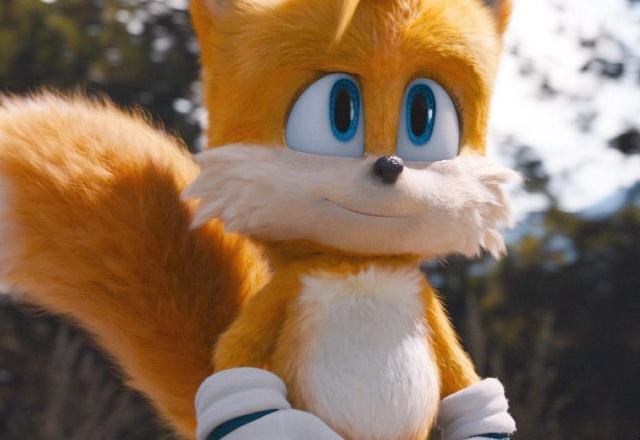 Imagem de Tails no primeiro live action de Sonic