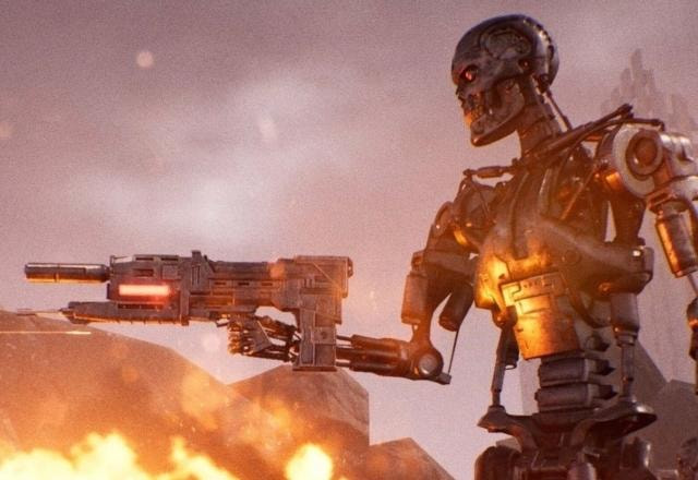 Imagem promocional de Terminator: Resistance, outro game da franquia Exterminador do Futuro