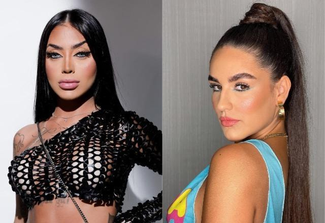 MC Mirella à esquerda; Kéfera Buchmann à direita