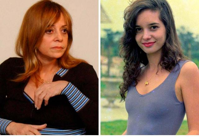 Montagem mostra Glória Perez e Daniella Perez lado a lado