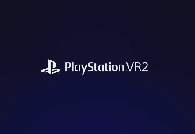 Imagem promocional com o logo do PlayStation VR2