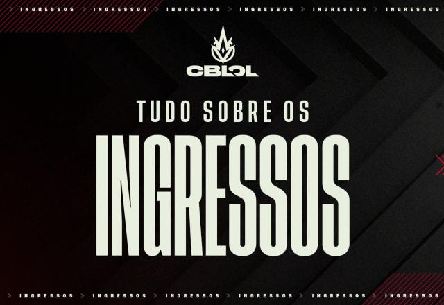 Imagem promocional da venda de ingressos para o CBLOL 2022