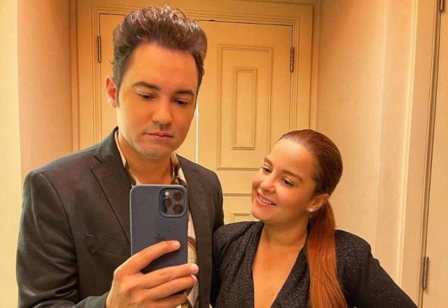 A cantora Maiara e o cantor Fernando