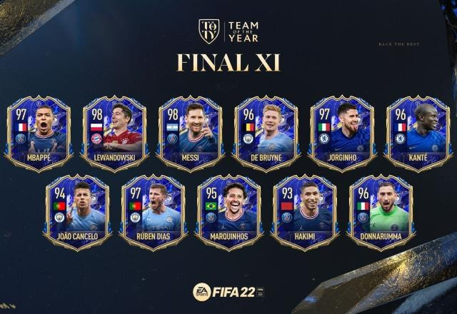 Imagem promocional do TOTY do FIFA 22