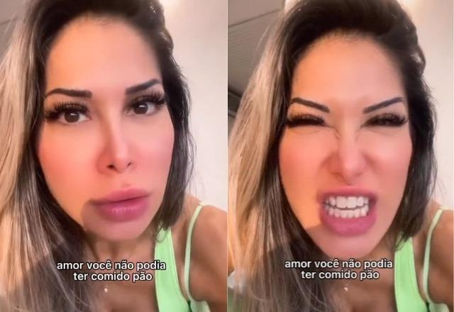 Maíra Cardi dá bronca em Arthur Aguiar nos stories do Instagram